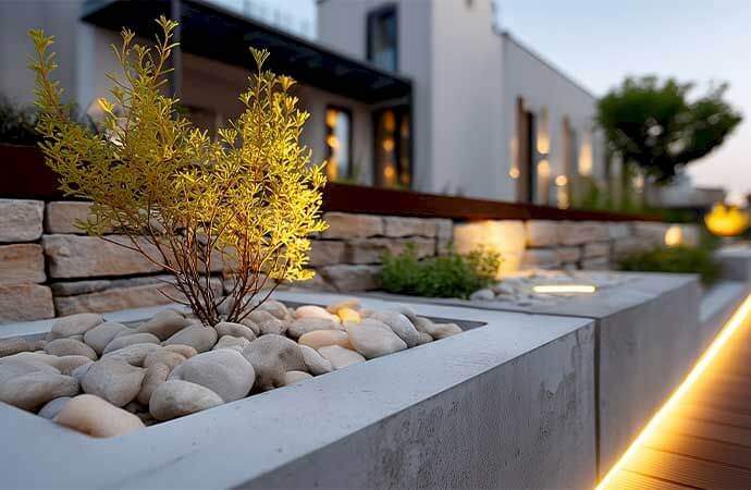 Étapes d’un projet d’aménagement extérieur au Luxembourg