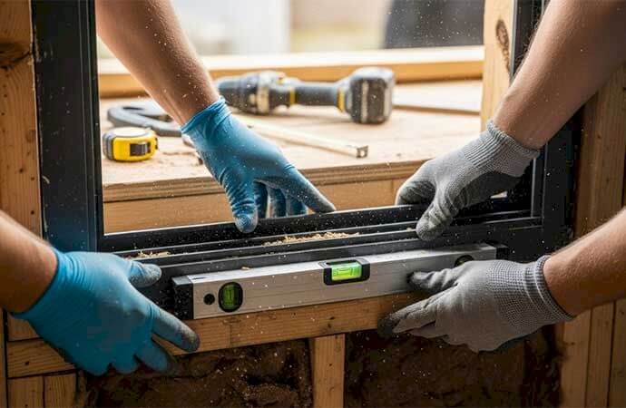 Les étapes d’une pose de fenêtre en bois avec Avenir Rénovations Luxembourg