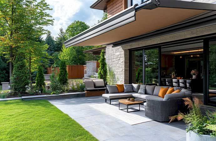 Étapes d’installation d’un store banne sur-mesure avec coffre intégral