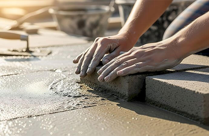 Étapes d’un projet de dallage extérieur au Luxembourg