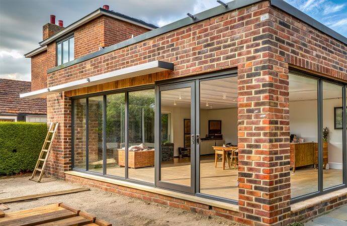 Étapes d’une extension de maison en brique avec Avenir Rénovations Luxembourg