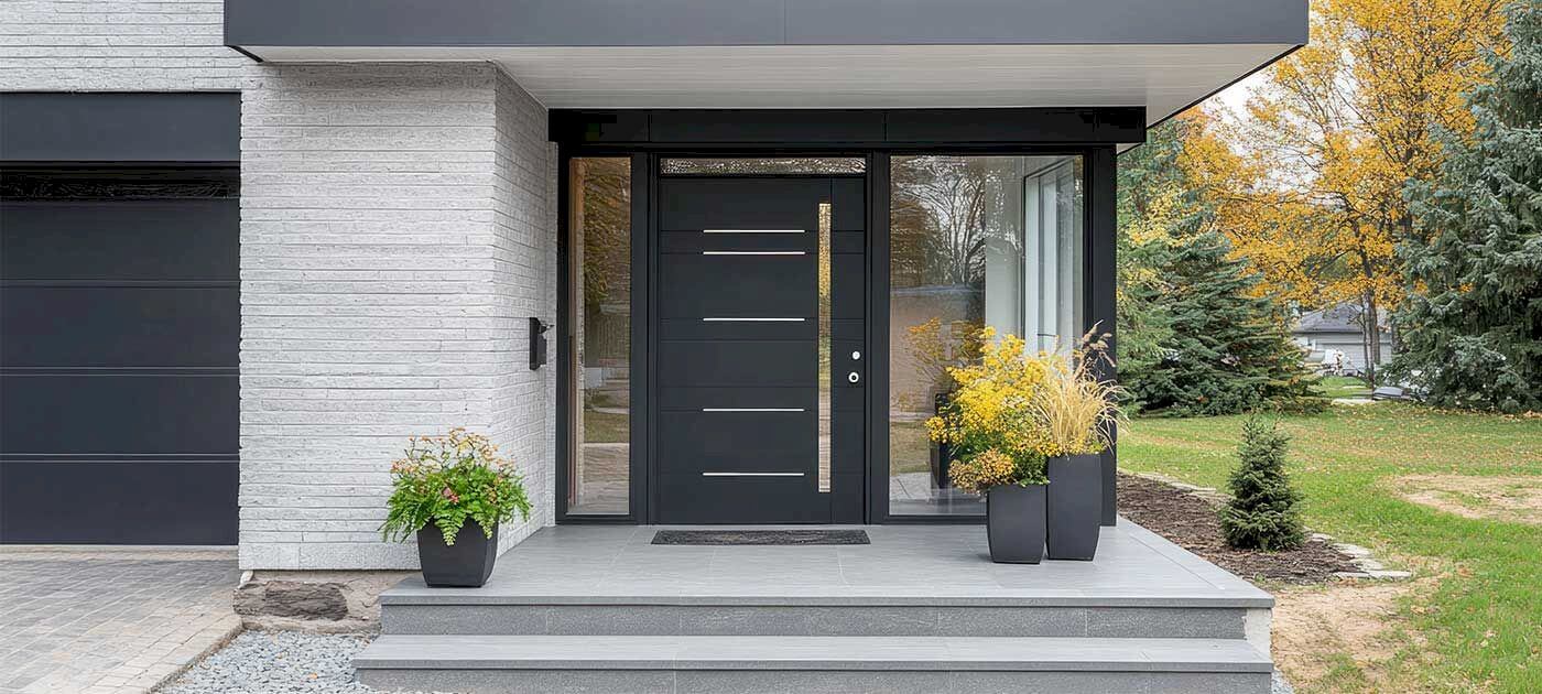 Porte d'entrée en Aluminium