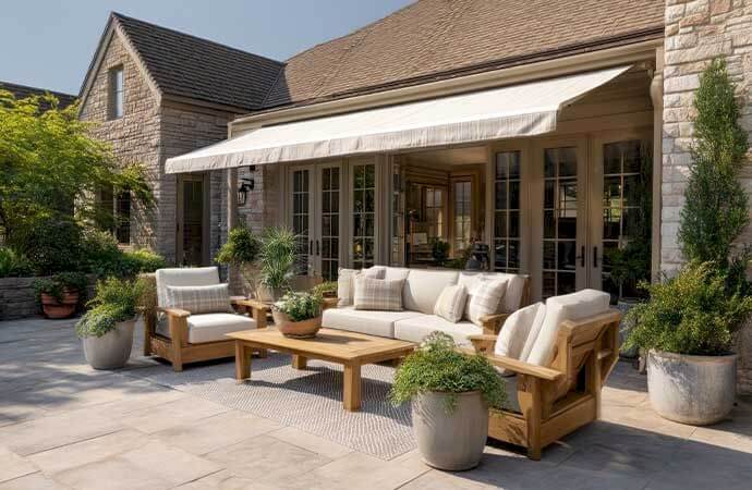 Étapes de pose d’un store banne sur mesure au Luxembourg