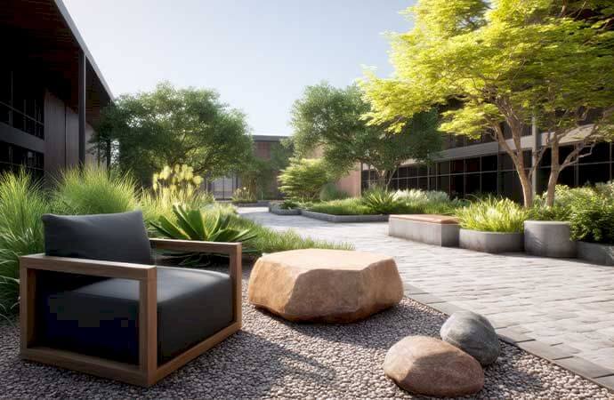 Étapes d’un projet d’aménagement de terrasse en pierre naturelle au Luxembourg